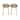Set of 2 26-inch Contemporary Eiffel Dowel DSW Counter Height Stool Barstool With Backs For Kitchen Home Side Break Room