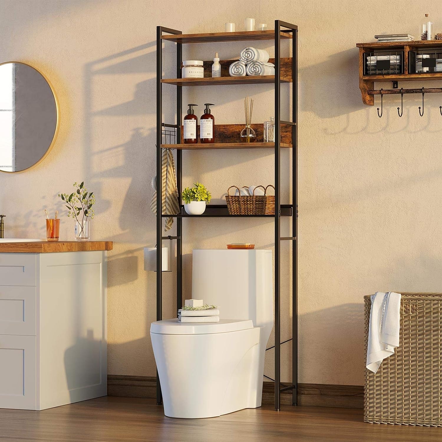 https://ak1.ostkcdn.com/images/products/is/images/direct/b63d03648f415b42409821f560a94bf055fa9470/Freestanding-4-Tier-Wooden-Over-The-Toilet-Storage-Shelf-with-Hooks.jpg