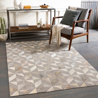 Artistic Weavers Medina Modern Hair-on-hide Leather Area Rug