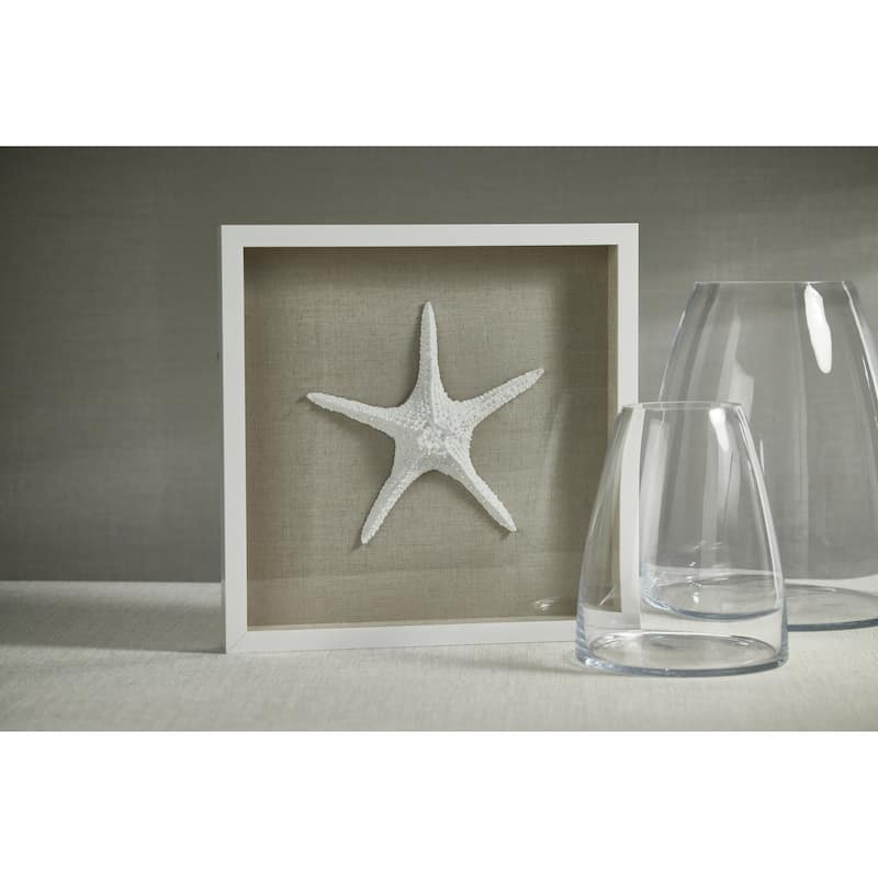 Aran White Framed Starfish Wall Décor