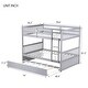 preview thumbnail 22 of 22, Full Over Full Rubber Wood Bunk Bed with Trundle(Twin),Convertible to 2 Full Size Beds