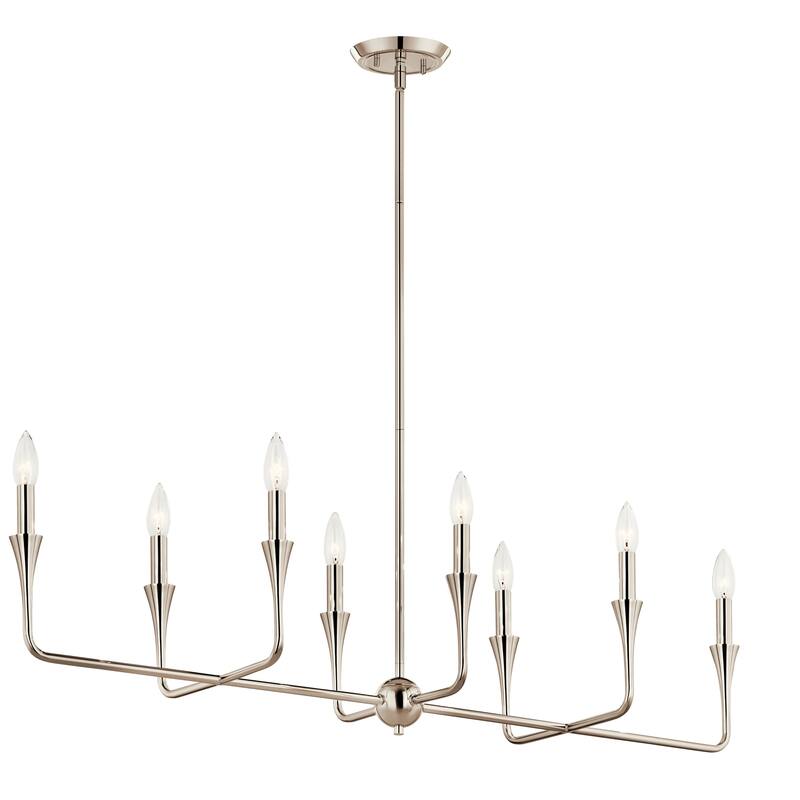Kichler Lighting Alvaro Candle Chandelier - 45.5 - Polished Nickel