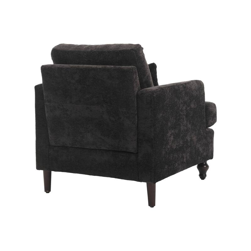 Modern Wood Frame Armchair for Living Room