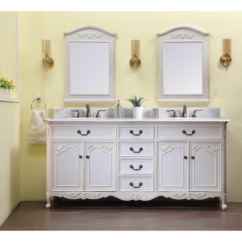 72" Double Bathroom Vanity Sink