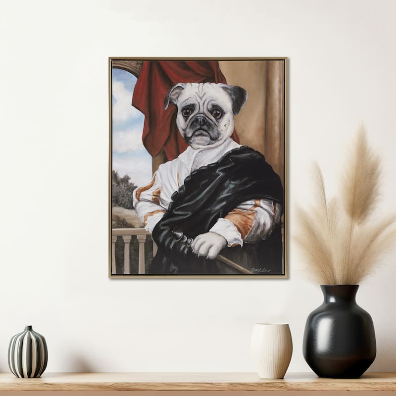 Madison Park Pet Portrait Framed Canvas Wall Art