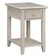 preview thumbnail 61 of 84, Zayden 1-drawer Side Table with Charging Station by iNSPIRE Q Bold Silver Birch