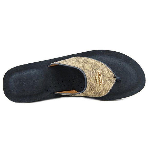 coach janice flip flops