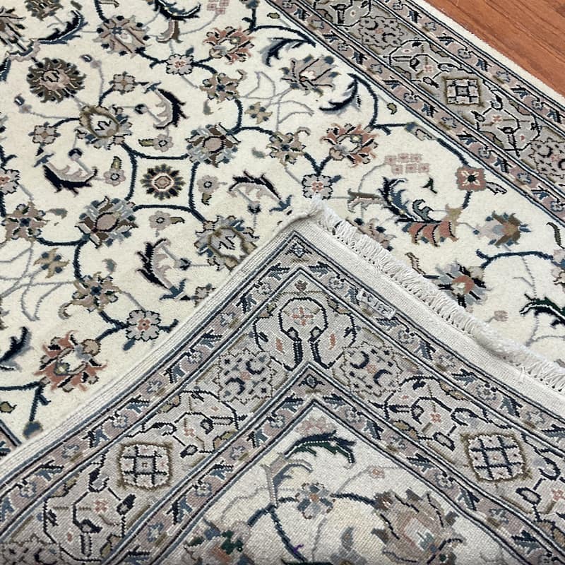 HERAT ORIENTAL Handmade Kashmiri Wool & Silk Rug - 3'10" x 6'2"