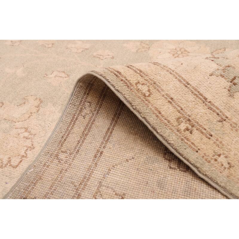 ECARPETGALLERY Hand-knotted Peshawar Oushak Sage Wool Rug - 8'11 x 12'1