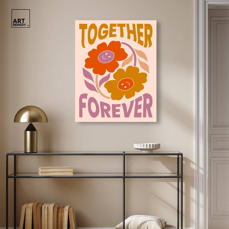 We Together Canvas by Art Remedy, Gallery Wrapped