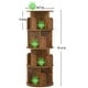 preview thumbnail 99 of 102, 4/5/6 Tiers Round Rotating Bookcase, Revolving Floor Standing Bookshelf Corner Organizer Display