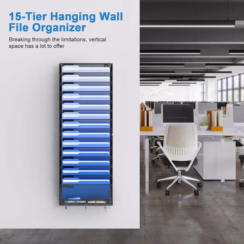 10 Tier Hanging Wall File Organizer