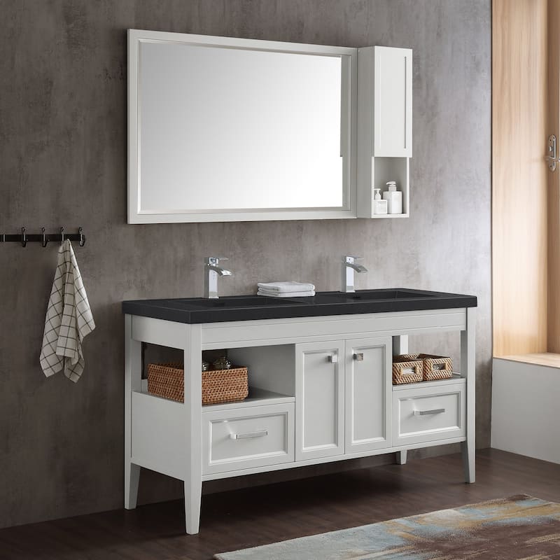 Tarkington 60" Double Bathroom Vanity Set