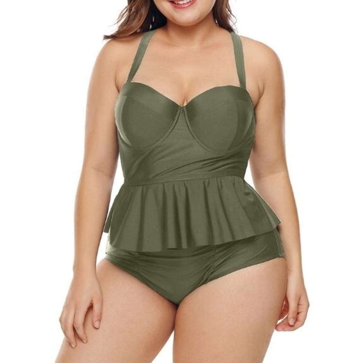 two piece swimsuits with short bottoms