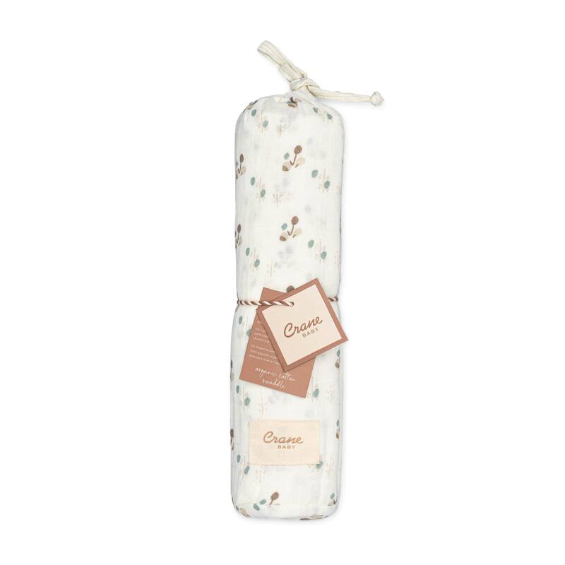 Crane Baby Organic Cotton Bunny Single Swaddle