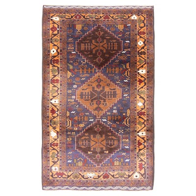 Teimani Navy Rug 3'0" x 4'11" - 3'0 x 4'11