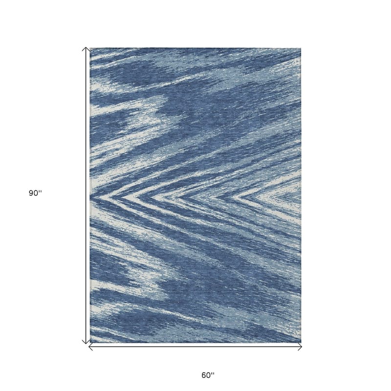 HomeRoots Abstract Transitional Rectangle Outdoor Rug
