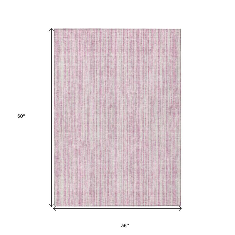 HomeRoots Striped Transitional Rectangle Outdoor Rug
