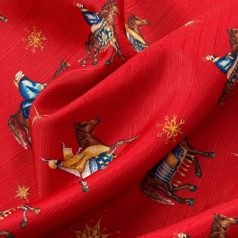 Christmas Three Kings Kitchen Curtain
