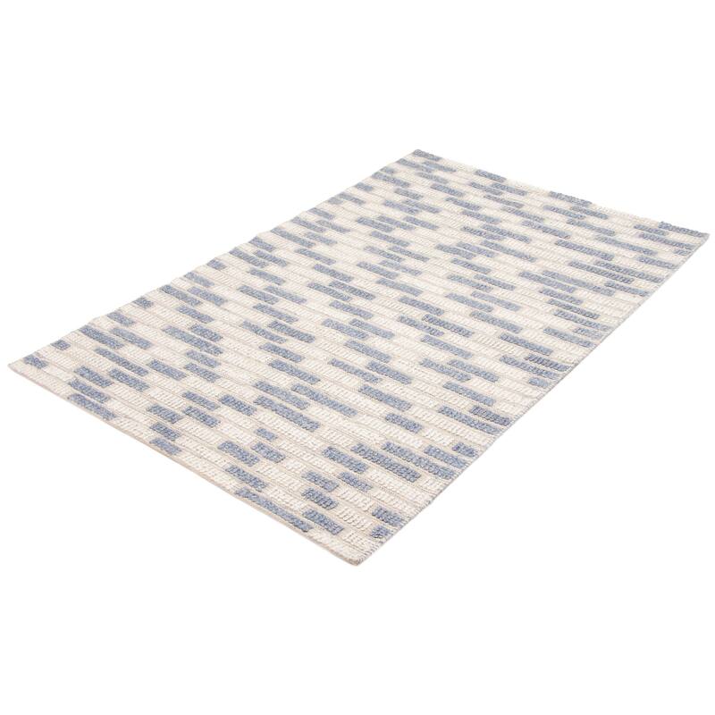 ECARPETGALLERY Braid weave Sienna Cream Wool Rug - 5'1 x 8'0