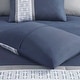 preview thumbnail 8 of 40, 510 Design Powell Navy/ White 8 Piece Embroidered Comforter Set