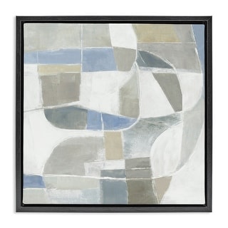 Stupell Subtle Flow Geometrics Framed Floater Canvas Wall Art Design By ...