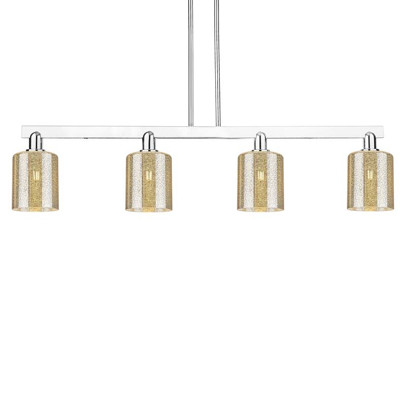 Innovations Lighting 716-4I-10-48 Cobbleskill Linear Cobbleskill 4 - Polished Nickel / Mercury