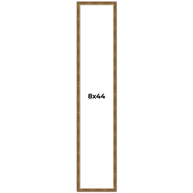 8x44 Frame Gold Solid Wood Picture Frame - Complete Modern Photo Frame
