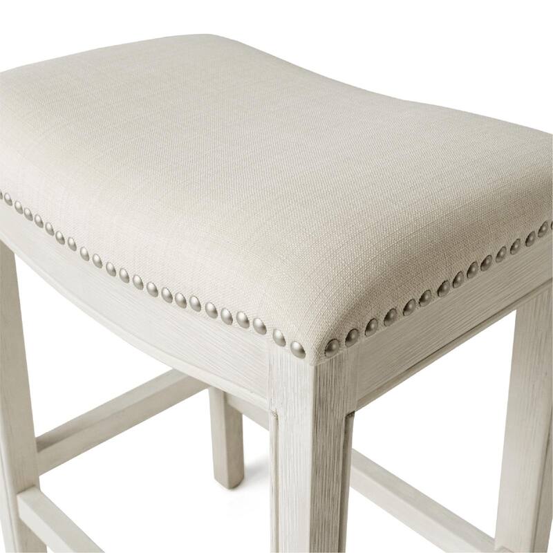 Maven Lane 26" Adrien Saddle Kitchen Counter Height Stool