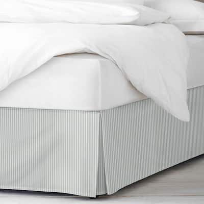 6ix Tailors Ruben Stripe Sage Bed Skirt 15"
