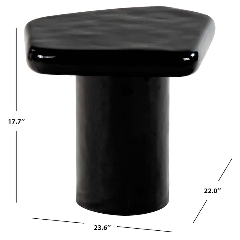 SAFAVIEH Couture Rhianna Concrete Accent Table - 24"W x 22"D x 18"H