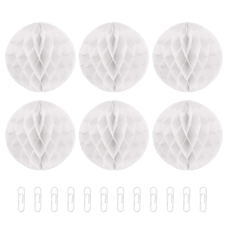 6Pcs Paper Pom-Poms Balls Paper Tissue Flower Ball for Party Decor