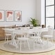 preview thumbnail 12 of 22, 7' x 40" Rectangular Antique Rustic Solid Pine Folding Dining Table Antique Rustic White