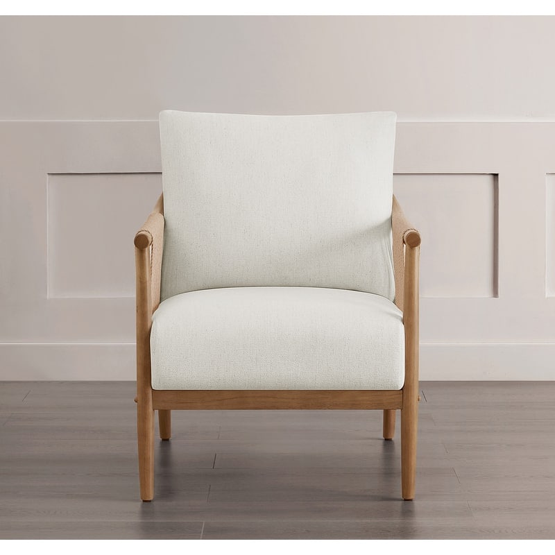 Lynn Accent Chair with Braid Wood Arm