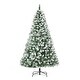 preview thumbnail 10 of 8, 6ft Unlit Snow Dusted Full Fir Artificial Christmas Tree with Realistic Branches - 40.50"W * 40.50"D * 70.80"H