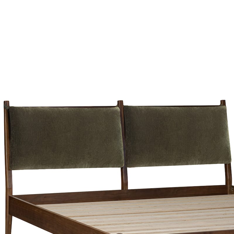 Poly & Bark Truro Fabric Bed Headboard Cushion Set - Lume Green