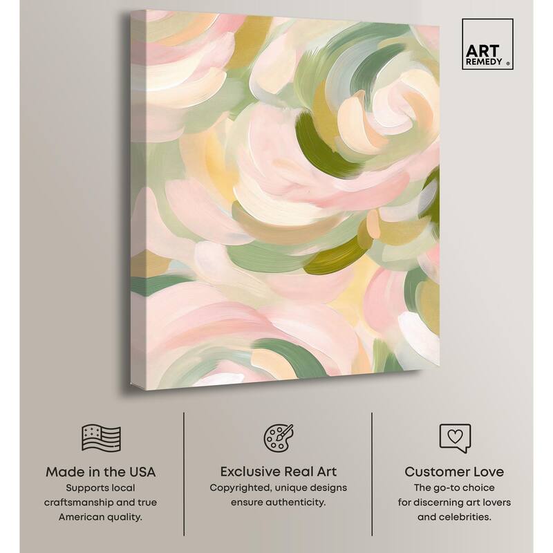 Brushstroke I Canvas by Art Remedy, Gallery Wrapped