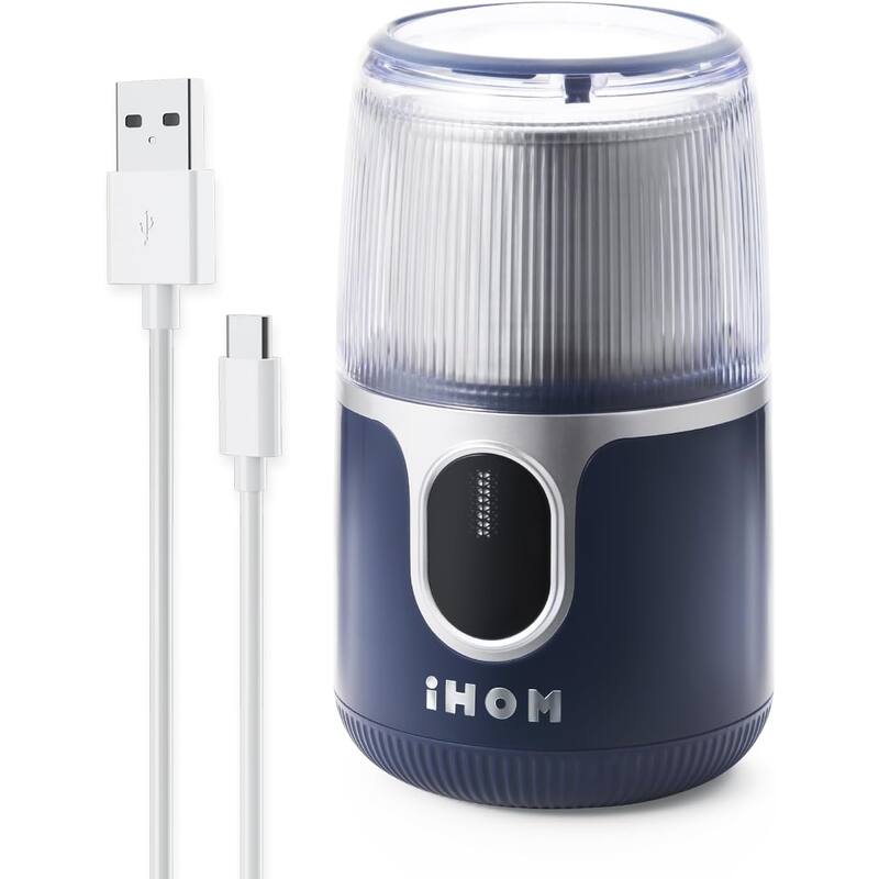 Cordless Coffee Grinder Electric, Coffee Bean Grinder with USB Rechargeable, Espresso Grinder with 304 Stainless Steel Blade - Blue