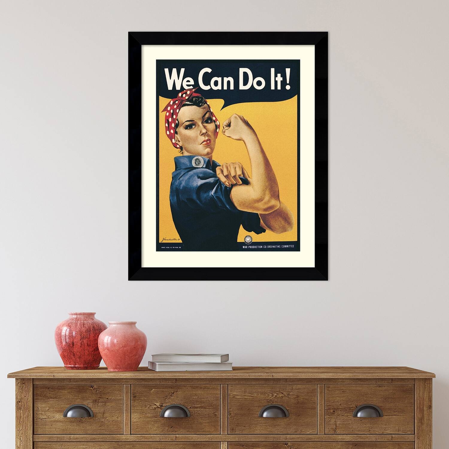 Rosie The Riveter We Can Do It Vintage Poster – Rubino Creative Fine Art