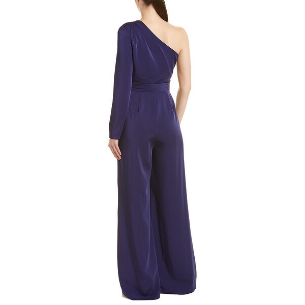 kay unger one shoulder jumpsuit