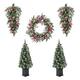 Option 5PK-4ftTrees&Swags&Wreath