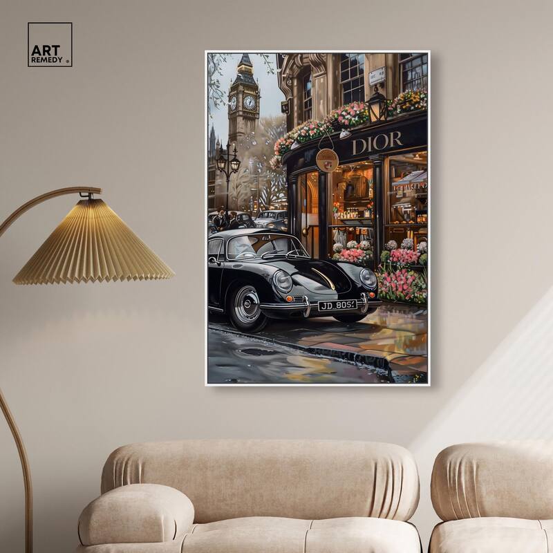 A View of London from the Car Canvas by Art Remedy