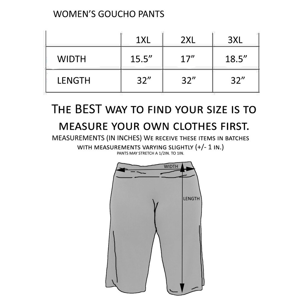 size 3 pants in inches