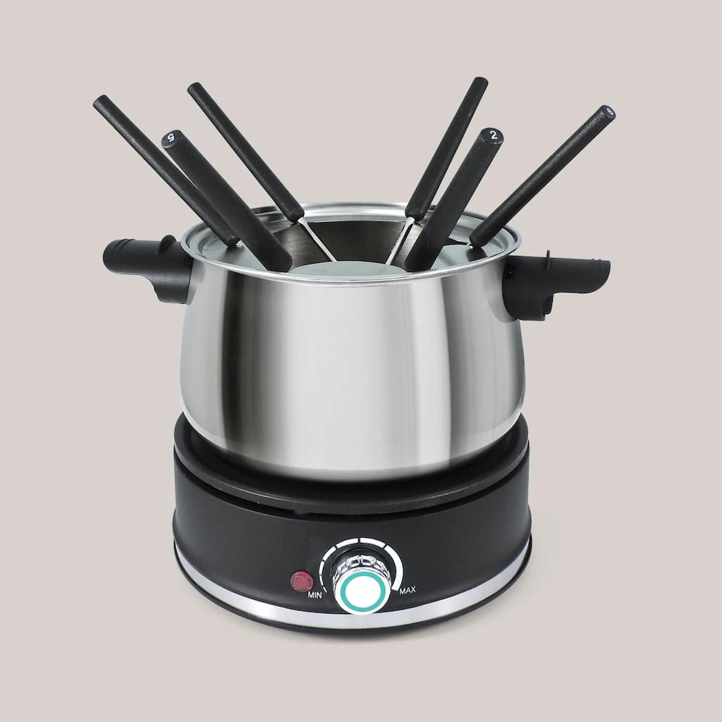Swissmar Arolla Stainless Steel Electric 3-in-1 Fondue Set