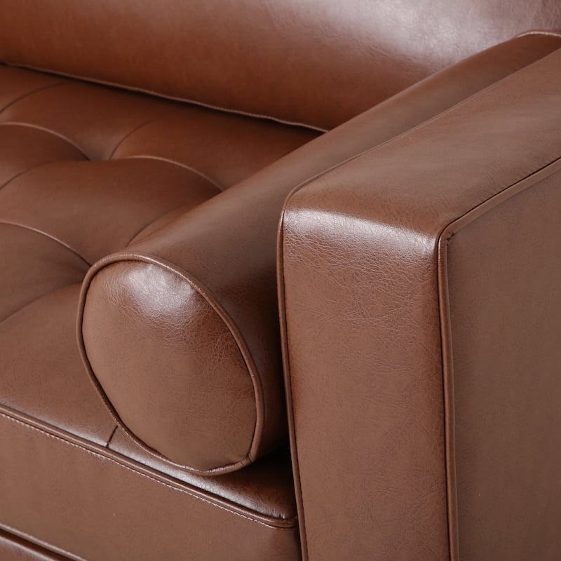 Malinta Contemporary Tufted 3 Seater Sofa by Christopher Knight Home - 82.25" L x 33.00" W x 33.00" H