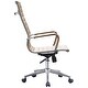 preview thumbnail 7 of 8, Tan Modern Designer Ribbed PU Leather Tilt Adjustable Chair For Conference Room Adjustable Height Work Task Executive