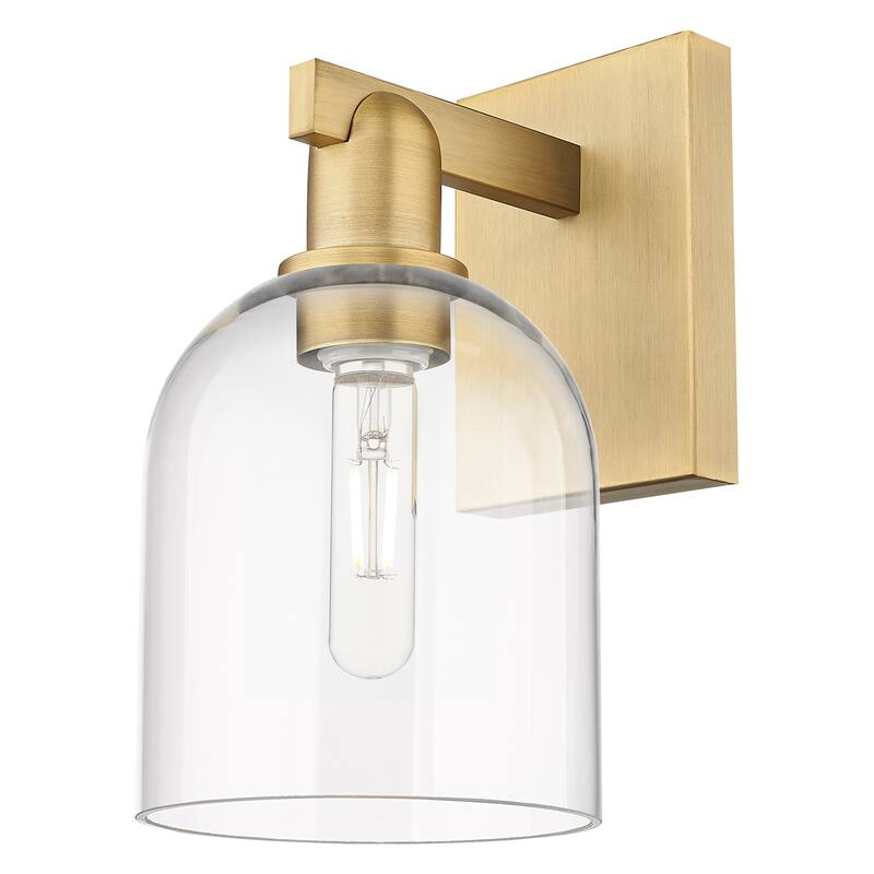 Innovations Lighting 716-1W-12-6 Bella Sconce Bella 12" Tall Wall - Brushed Brass / Clear