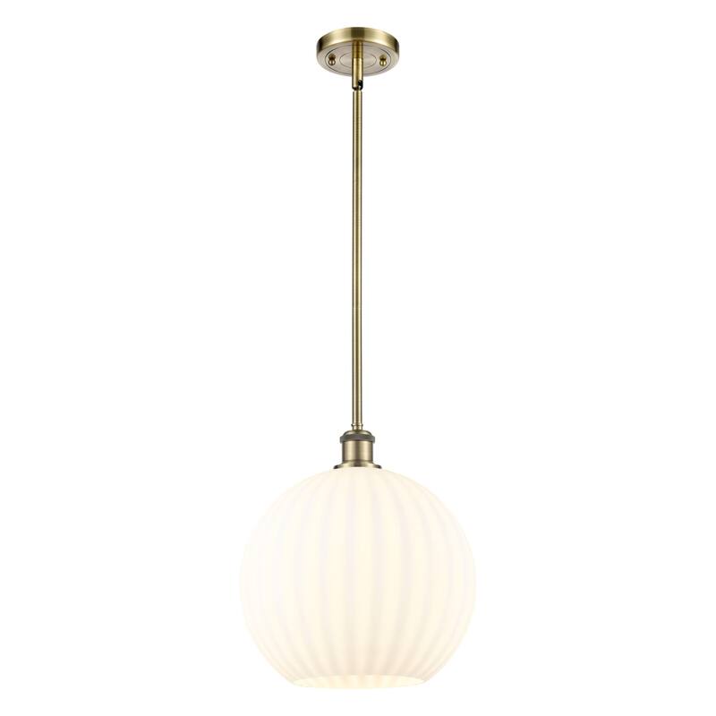 Innovations Lighting 516-1S-14-12 White Venetian Pendant White
