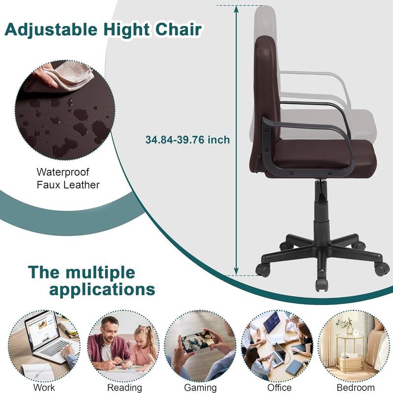 Javlergo Home Office Chair Mesh Computer Desk Chair Ergonomic Task Chair