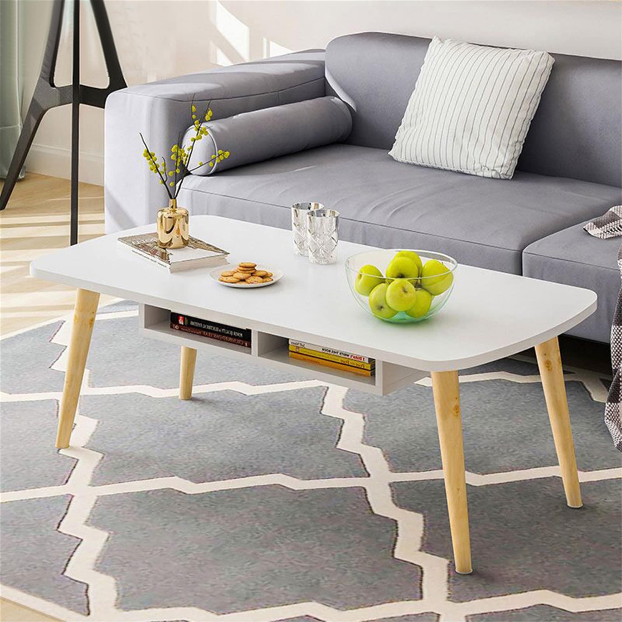 Modern Minimalist Living Room Small End Table Simple Home Coffee Table US Stock